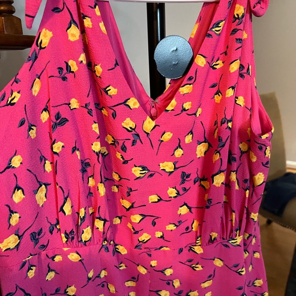 Betsey Johnson Pink Dress with Yellow Floral Design - Picture 3 of 6